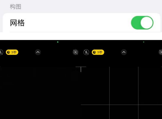 定城镇苹果手机维修网点分享iPhone如何开启九宫格构图功能