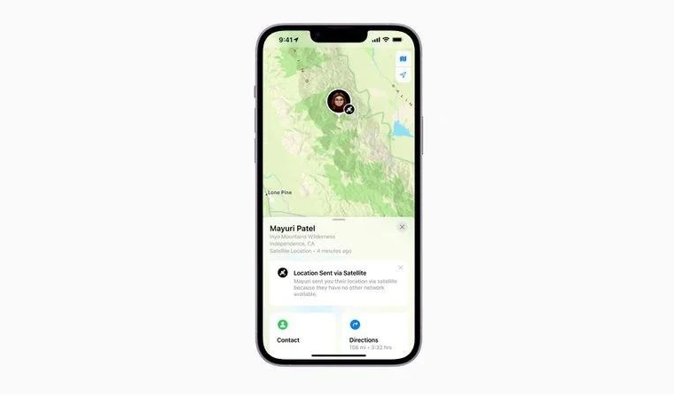 定城镇苹果14维修分享iPhone14系列中 FindMy功能通过卫星分享位置方法教程 